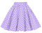 BlackButterfly Bambini Vintage Rockabilly Anni 1950 Gonna di Ragazze (A Pois - Viola, 3-4 Anni)