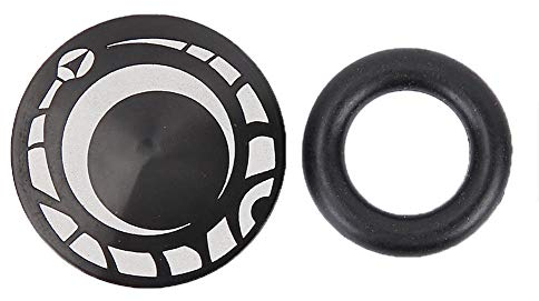SolUptanisu Fahrrad Kurbelgarnitur Schrauben, Abdeckung Kurbelteile Innenlager Kappe Schraube Aluminiumlegierung Schwarz Mountainbike Anti staubschutz Rennräder Zubehör