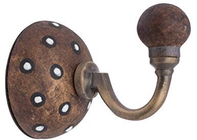 Knober Keramikhaken, Wandhaken, Garderobenhaken mit Keramikkugel 6cm Ø (ED11)