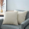Topfinel Kissenbezug 35x35 cm Weiß Creme 2er Set Deko Wohnzimmer Flauschig Chenille Kissenbezüge Kissenhülle Sofakissen Dekokissen Kuschelkissen Zierkissen Für Sofa Bett Balkon Schlafzimmer