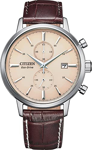 CITIZEN Herren Analog Quarz Uhr mit Leder Armband CA7061-26X