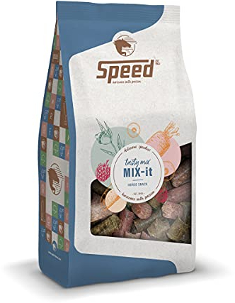 Speed Delicious speedies Mix-it, Leckerli-Mix für Pferde und Ponys, vielseitiges Geschmacks-Trio, Beste Zutaten, einfach praktisch (1 kg)