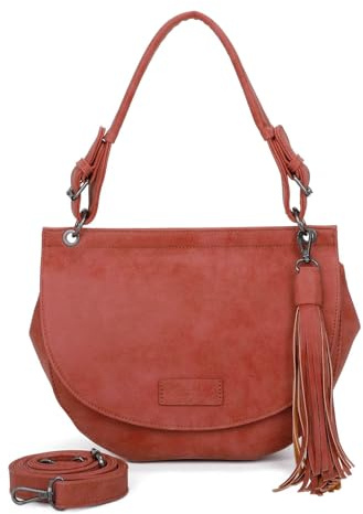 Fritzi aus Preussen Umhängetasche Schultertasche Vintage Fritzi41 Hobo Burn rot