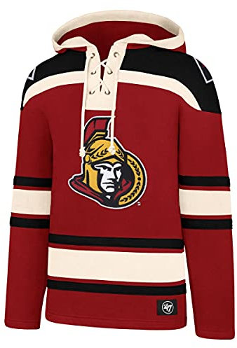 47 NHL Ottawa Senators Hoody Kaputzenpullover Lacer Jersey Hooded Sweater Sweatshirt (M)