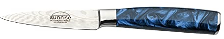 Rockingham Forge Sunrise Collection 3.5 Paring Knife, Stainless Steel with Resin Handles, Sapphire Blue,RF-2101BL