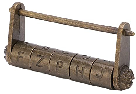 Ancien Cadenas à Lettres, Style Ancien largement utilisé, Anciennes Lettres de Serrure à Combinaison, Mot de Passe d'armoire de Meubles;