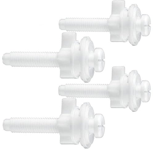 HONMEET 4pcs Toilet Screw Accessory Under Toilet Cover Lock Bolt Seat Lid Screw Fixator for Seat Lid
