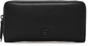 SURI FREY Baggy Zip Around Wallet Black