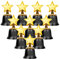 Mardatt 10Pcs Gold Star Trophy Awards, 4.5 Gold Award Trophies Awards Plastic Trophy Star Shaped Trophy Winner Trophy Cup Award for Party Favors Competitions Winning Prizes