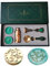 PORXFLY Wachssiegel Stempel Set, Vintage Personalisierte europäische Siegellack-Stempel-kit Geschenkbox Set für Hochzeitseinladungen,Kartenumschläge, Geschenkverpackung (Neue Zweige und Knospen)