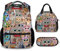 COOPASIA Eulen-Schulrucksack für Mädchen und Jungen, 40,6 cm, Eulen-Thema, Büchertasche mit verstellbaren Trägern, langlebig, leicht, Owl2-2, Einheitsgröße, Rucksack