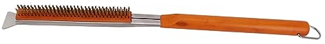 Cepillo para Horno de Pizza, Cepillo para Piedra de Pizza y Raspador Fácil Desmontaje Multifunción 21 Pulgadas Resistente Al Calor para Uso en Exteriores