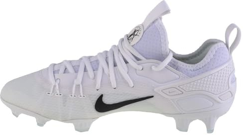 Nike Huarache 9 Elite Low Lax FG FD0089-101, Men Football Boots, White, 45 EU