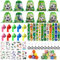 Jostift 62 Stück Fußball Mitgebsel Kindergeburtstag Set Fußball Geschenke für jungen - Fußball Party Fußball Deko Mini Fussball, Kordelzug Taschen, Schnapparmband, Schlüsselanhänger
