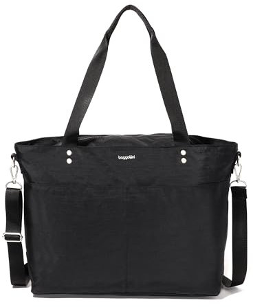 Baggallini Damen Carryall Laptop-Tragetasche, Schwarz