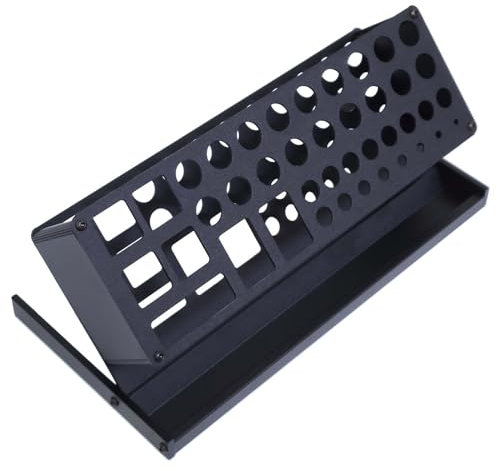 Young Wolf Support de rangement inclinable en alliage d'aluminium pour tournevis de bureau - Organisateur de kit d'outils RC