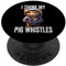Denglisch Sprüche I Think My Pig Whistles Katzen Denglisch PopSockets mit austauschbarem PopGrip