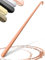 JK Trade® 72cm STABILER Edelstahl Schuhlöffel Lang | 2mm polierter Metall Schuhanzieher Lang zum Stehen | Schnell & Rückenschonend | optimierte Länge & Breite | Shoe Horn | Business | Kupfer