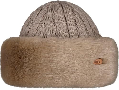 Barrts Knitted Hat with Faux Fur Finish Army Colour, Women, One Size, Army, Taglia unica-XL