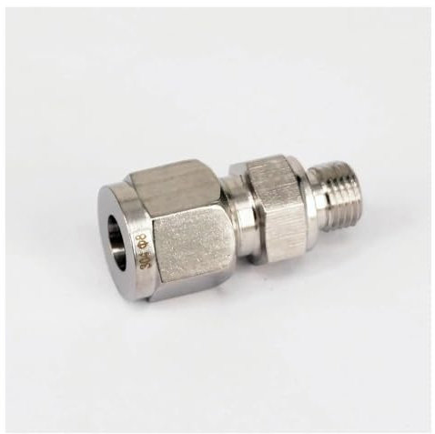 ICXLPMC Fit Rohr O/D 8mm Zu M10x1 Weibliche 304 Edelstahl Ferrule Pneumatische Fitting Manometer