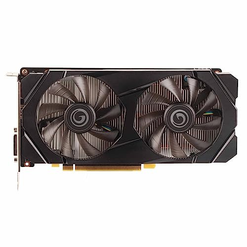 Gearwell scheda grafica, scheda video GTX 1660 Ti 6 GB GDDR6 192 bit con doppia ventola di raffreddamento, GPU gaming per PC desktop per giochi per computer e elaborazione grafica