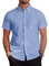 J.VER Mens Blue Shirts Short Sleeve Shirt Regular Fit Non Iron Button Down Oxford Smart Casual Business Office Work Cotton Summer Dress Shirt S