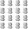 Pack of 16 Cable Glands M20, IP68 Waterproof Cable Grommet, Cable Glands for Outdoor Garden Control Box, Junction Box, Plastic Nylon Cable Grommet, White
