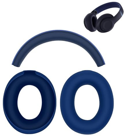 Aiivioll Protective Covers 2-Piece Set for Beats Studio Pro Headphones, Silicone Headphone Cover for Beats Studio Pro Soft and Easily Washable Comfortable Sweatproof Headphone Covers (zipless-Blue)