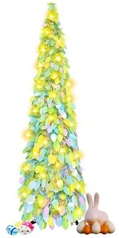 Árbol de Pascua, 150 m, decoración para árbol de Navidad, árbol de luces de abedul, interior con luz LED blanca cálida, con soporte de metal, desmontable, grande, árboles artificiales, árbol de