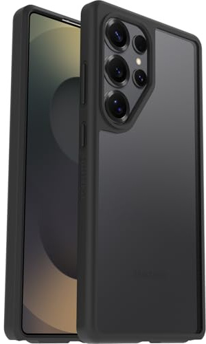 OtterBox Sleek Series Case for Samsung Galaxy S25 Ultra, Shockproof, Drop proof, Ultra-Slim, Protective Thin Case, Tested to Military Standard, Clear/Black, Non Retail Packaging