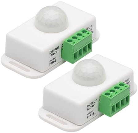 LOORGVEL 2 Pièces contrôleur capteur de porte lumière de capteur de capteur capteur détecteur de 12v minuterie 12 volts abdos blanche