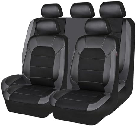 VAEVEN Auto-Sitzbezüge für Smart EQ ForFour 2014-2020 2021 2022 2023 2024 2025, Autositzbezüge Kompletter Satz Sitzbezüge aus Leder, 5 Sitzer Schonbezüge Sitzschoner Vorne Hinten Sitzauflage