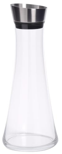 Deskium Pichet de réfrigérateur : 1000 ml avec couvercle automatique