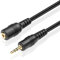 TNP 2.5mm Extension Cable (15 Feet) - Male to Female Adapter Extender Stereo Audio Sub Mini Subminiature Jack Adapter Wire Cord Plug Connector for Headset Headphone Microphone