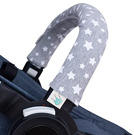 JYOKO KIDS Abdeckung Deckt Griff für Kinderwagen (White Star, Einzel)