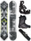 Airtracks Snowboard Set Board Cubo Extra Wide Camber 159 + Snowboard Bindung Master + Boots Strong ATOP 43 + Sb Bag