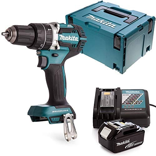 Makita DHP484 18v Brushless Combi Drill + 1 x 3Ah Battery, Charger, Case & Inlay