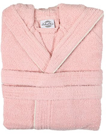 Botticelli Home Accappatoio Spugna Uomo Donna Progress Tinta Unita Rosa S