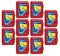 Pelikan Knetmasse Creaplast Kinderknete 300g (Rot, 10 Packungen)
