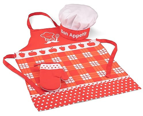 New Classic Toys 10680 Apron-Red, Rot