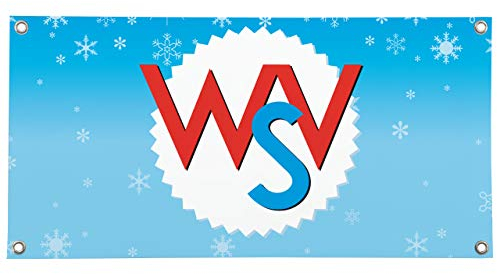 Vispronet PVC-Banner ✓ Sale, Werbebanner ✓ versch. Größen ✓ mit Metallösen ✓ inkl. Spanngummis (75x150 cm, WSV)