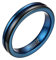 Mabohity Ring Herren 4mm Breite Personalisierte Gravur Wolframcarbid Ehering Verlobungsring Partnerring Geschenk Schwarz&Blau Größe 4 bis 14