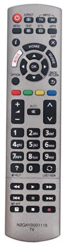 ALLIMITY N2QAYB001115 Fernbedienung Ersetzen für Panasonic Viera TV TX-40EX613 TX-40EX700 TX-49EXX689 TX-50EX700 TX-58EXT734 TX-58EXW734 TX-75EX750B TX-75EXR780 TX-75EXW784