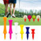 LOVMEAD Golf Tees Kunststoff Driver 32 39 45 51 58 70 mm Set Wert 50 Stück, Golftee Lang Plastik Rot Blau Gelb Weiß Rosa Orange Bunt Langlebig Castle Tee 1-1/2 1-3/4 2 2-1/4 2-3/4（Red
