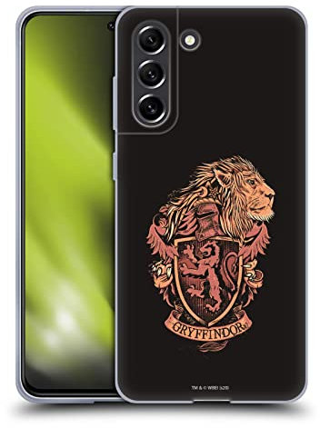 Head Case Designs Offizielle Harry Potter Gryffindor Deathly Hallows XIV Soft Gel Handyhülle Hülle kompatibel mit Samsung Galaxy S21 FE 5G