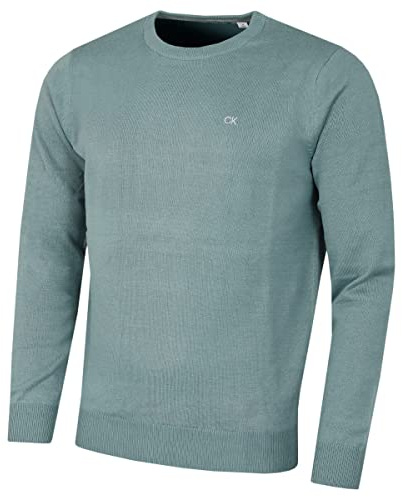 Calvin Klein Mens Crew Neck Sweater - Sage - XXXL