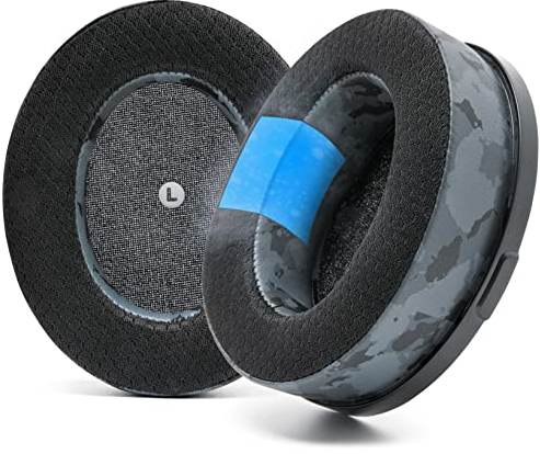 WC Freeze Penrose Ersatz-Hybridgewebe-Ohrpolster mit Kühlgel für Audeze Penrose und Mobius, hergestellt von Wicked Cushions, verbesserte Haltbarkeit, Dicke und Schallisolierung | Black Camo