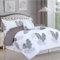 Imperial Rooms Single Duvet Cover Set Soft Printed Bedding Set Brushed Microfiber Duvet Covers with Pillowcase (Leaf 135x200 CM)