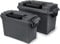 VicBre Munitionskiste Ammo Storage Box，Kunststoff Schwarz Munitionsbox für Pistole, Gewehr, Schrotflinte Combo 2 Pack