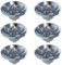 TPMAFF AR111 LED-Leuchtmittel, GU10-Reflektor, Flutlicht, 12 Watt, COB, 1200 Lumen (entspricht 100 W), 120° Abstrahlwinkel, Strahler, AC 85–265 Volt, Nicht dimmbar (6 Stück)
